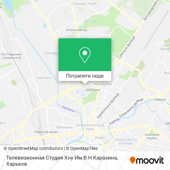 Карта Телевизионная Студия Хну Им.В.Н.Каразина