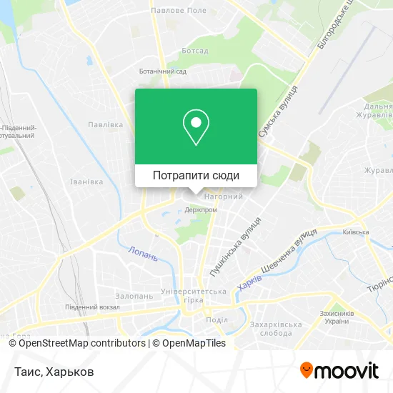 Карта Таис