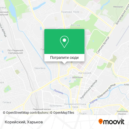 Карта Корейский