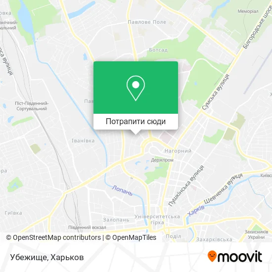 Карта Убежище