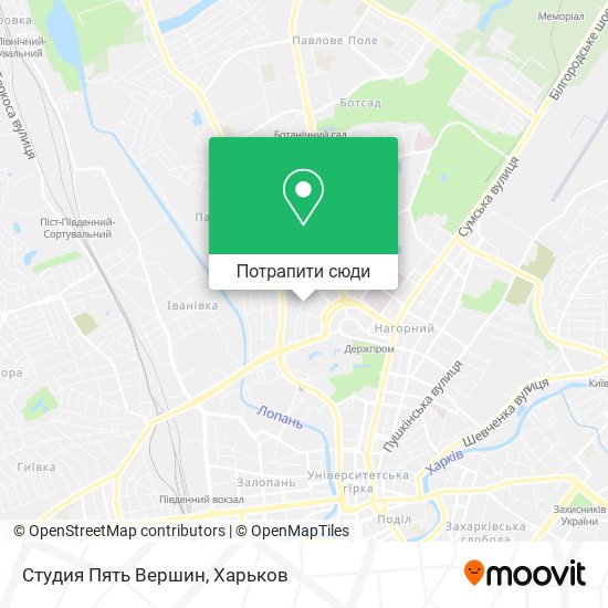 Карта Студия Пять Вершин