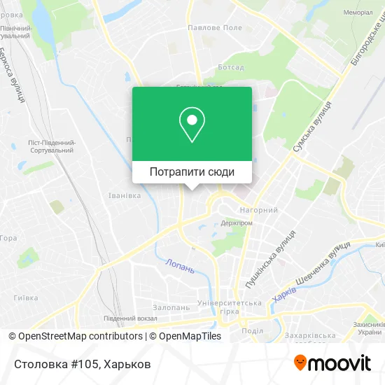 Карта Столовка #105