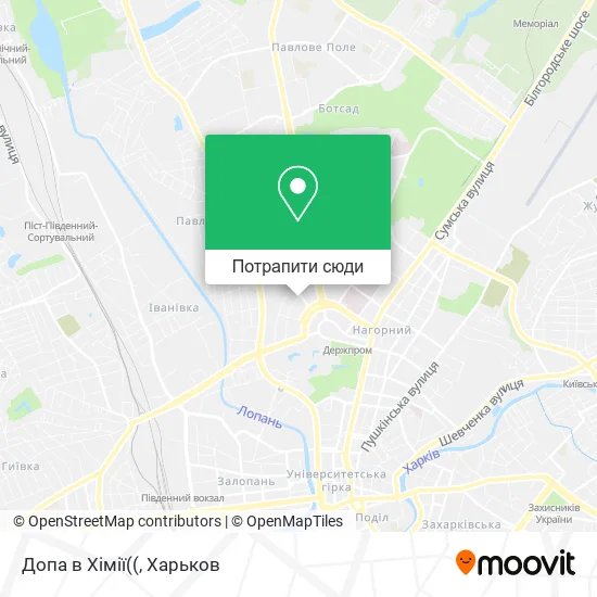 Карта Допа в Хімії