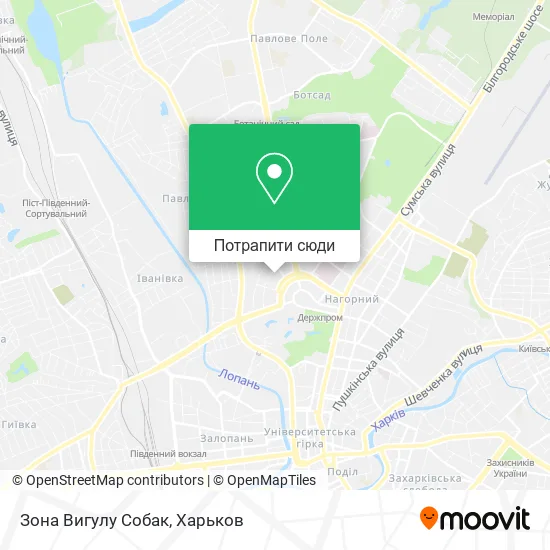 Карта Зона Вигулу Собак