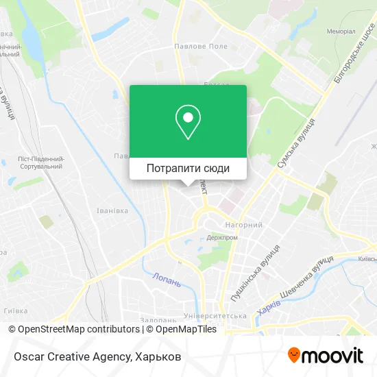 Карта Oscar Creative Agency