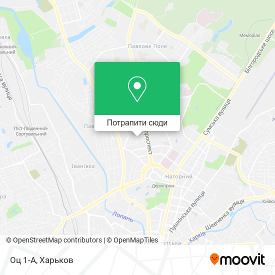 Карта Оц 1-А