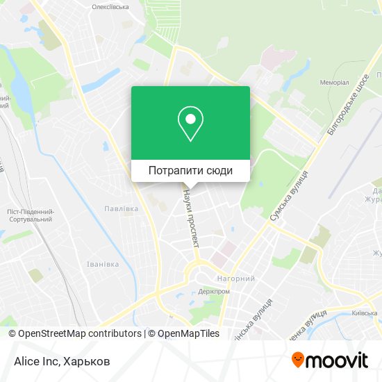Карта Alice Inc