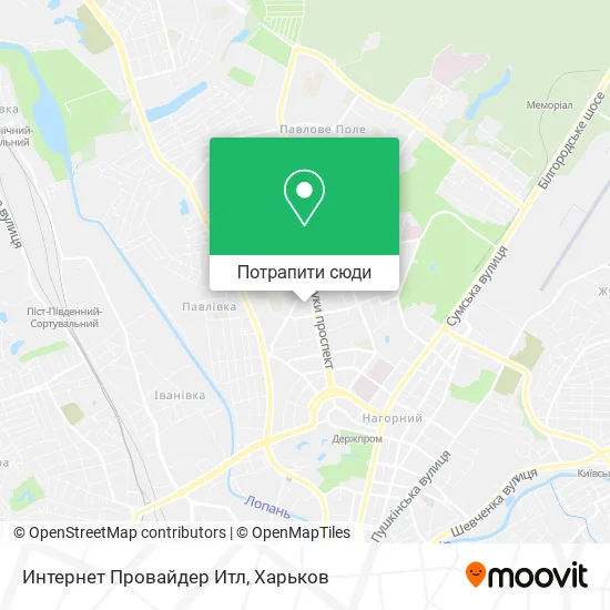 Карта Интернет Провайдер Итл