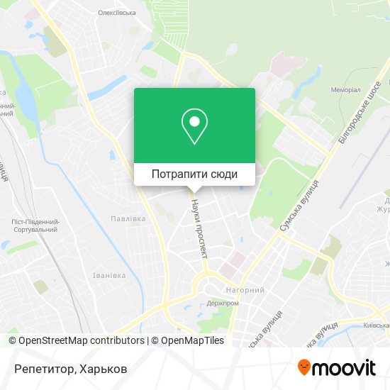 Карта Репетитор