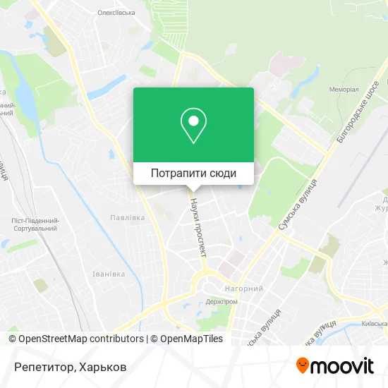 Карта Репетитор