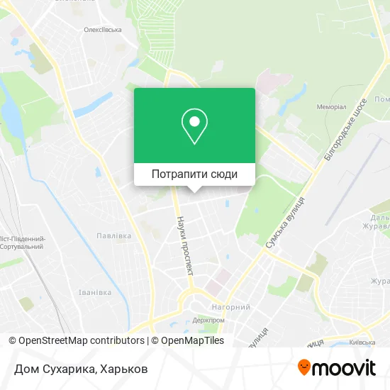 Карта Дом Сухарика