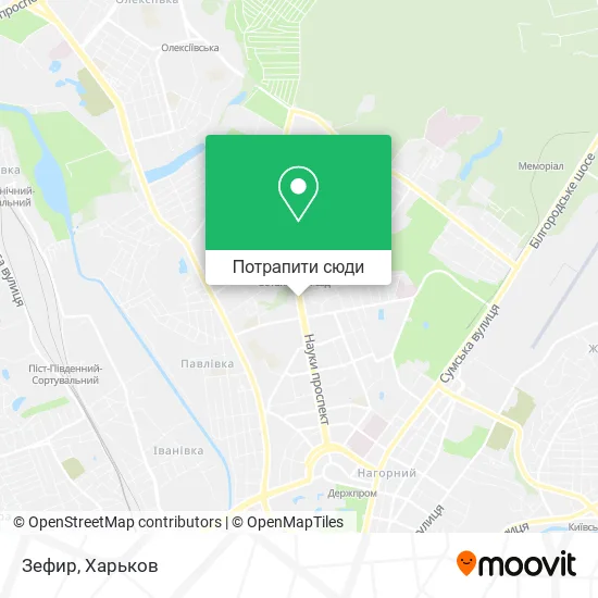 Карта Зефир