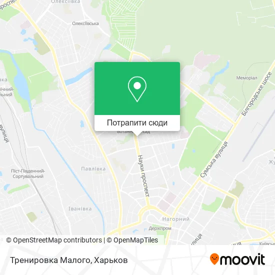 Карта Тренировка Малого