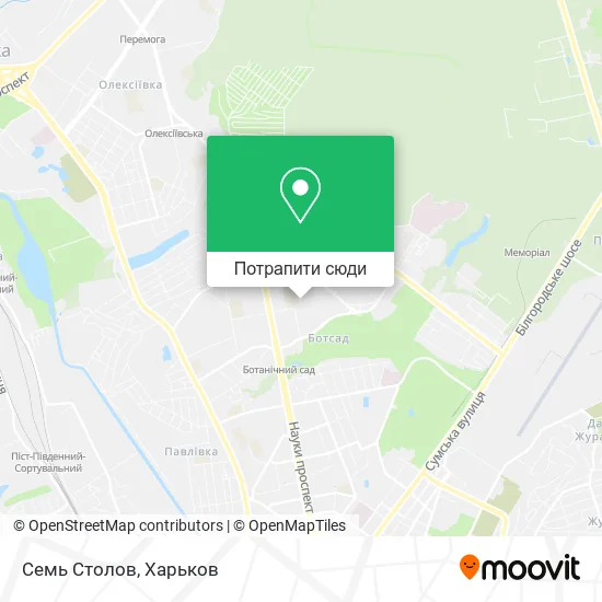 Карта Семь Столов