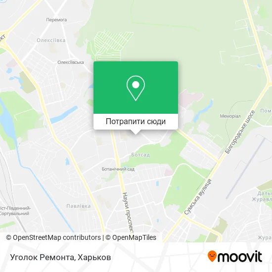 Карта Уголок Ремонта