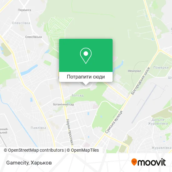 Карта Gamecity