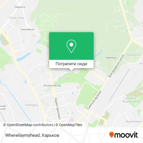 Карта Whereilaymyhead