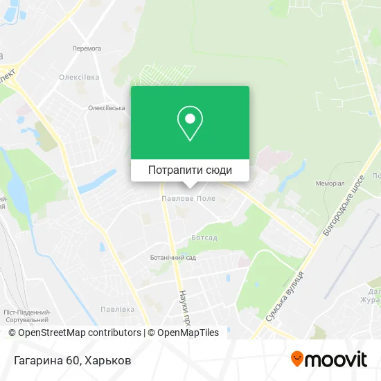 Карта Гагарина 60