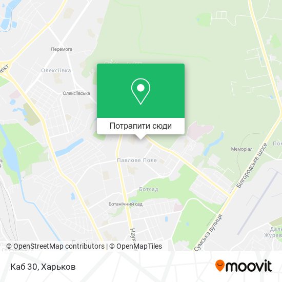 Карта Каб 30