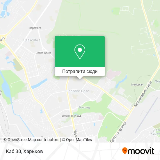 Карта Каб 30