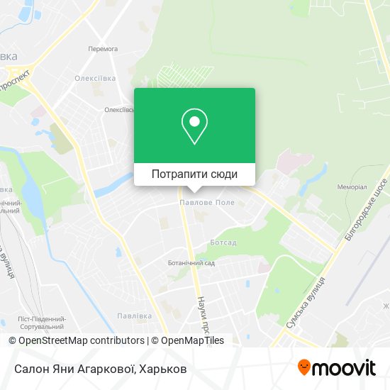 Карта Салон Яни Агаркової