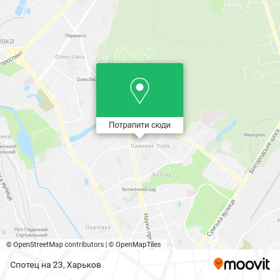 Карта Спотец на 23