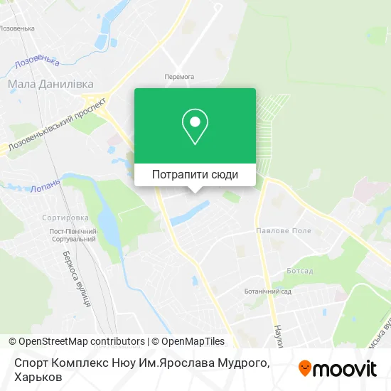 Карта Спорт Комплекс Нюу Им.Ярослава Мудрого