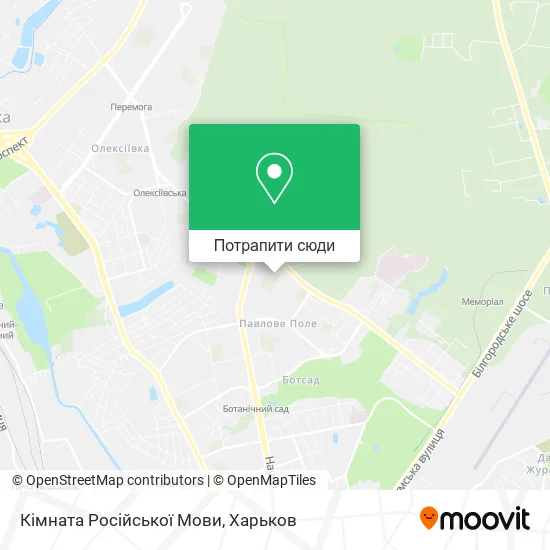 Карта Кімната Російської Мови