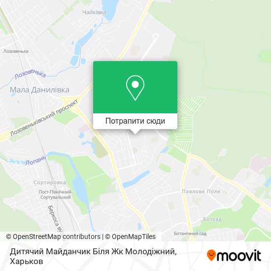 Карта Дитячий Майданчик Біля Жк Молодіжний