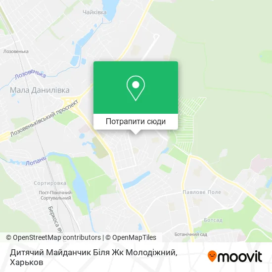 Карта Дитячий Майданчик Біля Жк Молодіжний