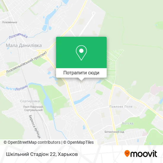 Карта Шкільний Стадіон 22