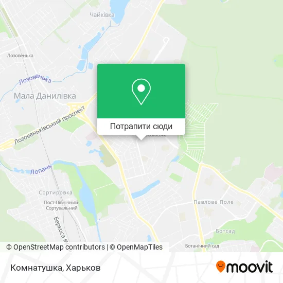 Карта Комнатушка