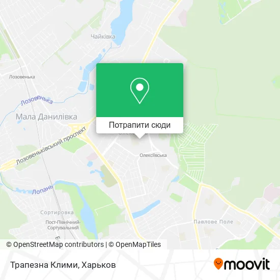 Карта Трапезна Клими