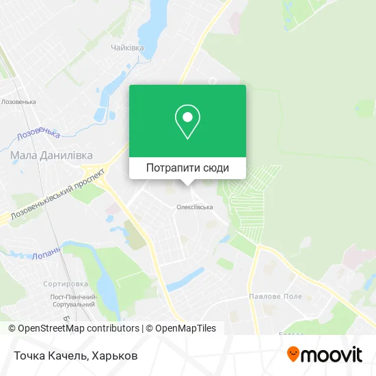 Карта Точка Качель
