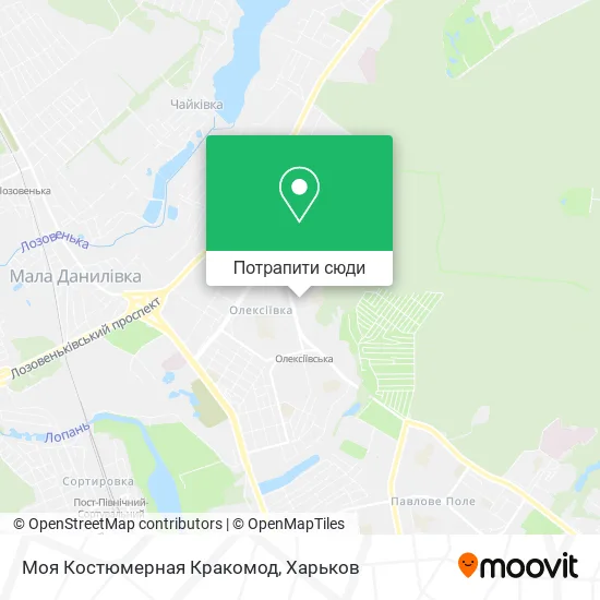 Карта Моя Костюмерная Кракомод