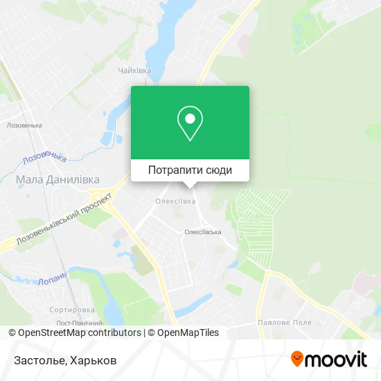 Карта Застолье
