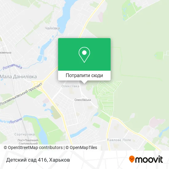 Карта Детский сад 416