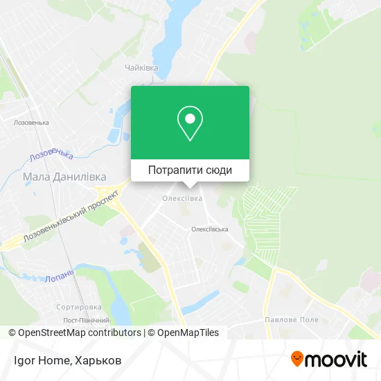 Карта Igor Home