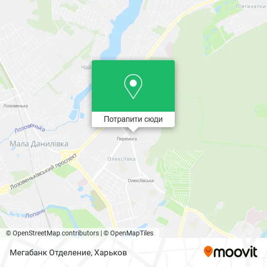 Карта Мегабанк Отделение