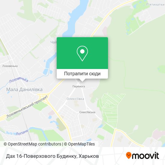 Карта Дах 16-Поверхового Будинку