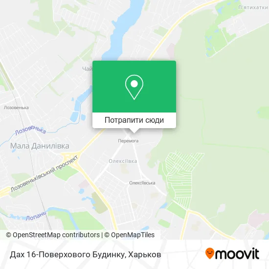 Карта Дах 16-Поверхового Будинку