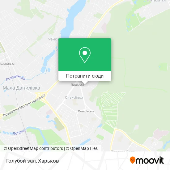 Карта Голубой зал