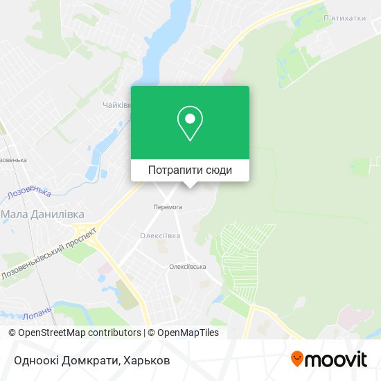 Карта Одноокі Домкрати