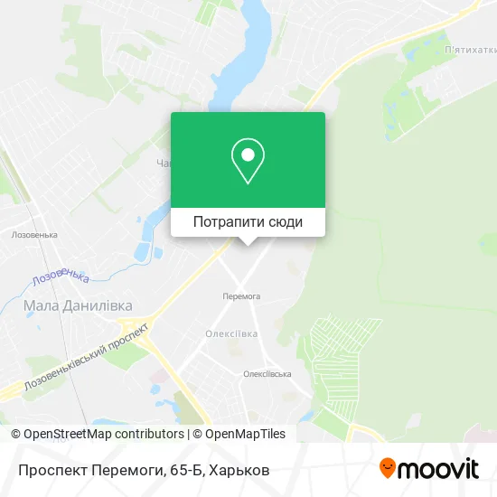 Карта Проспект Перемоги, 65-Б