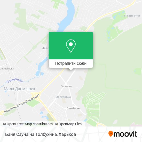 Карта Баня Сауна на Толбухина