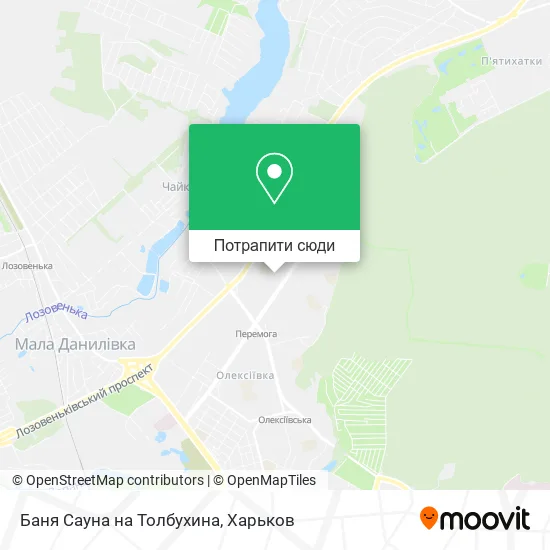 Карта Баня Сауна на Толбухина