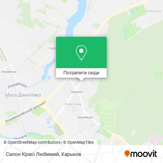Карта Салон Красі Любимий