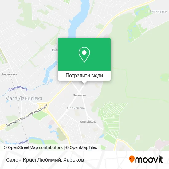 Карта Салон Красі Любимий