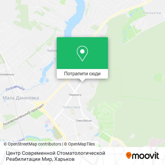 Карта Центр Современной Стоматологической Реабилитации Мир