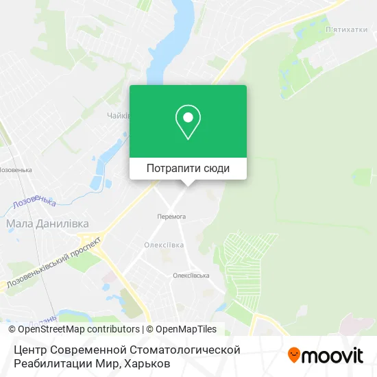 Карта Центр Современной Стоматологической Реабилитации Мир